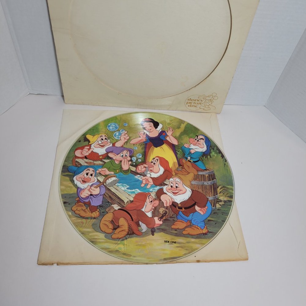 Walt Disney Snow White and The Seven Dwarfs Picture Disc Vinyl Record